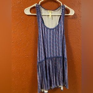 Matilda Jane Women’s Floral Tunic - Beyond The Horizon Tunic Tank - Size Medium